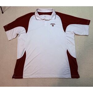 Hollway Indiana University Hoosiers NCAA Polo Shirt Mens 3XL Lightweight